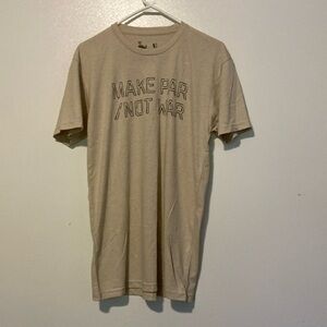 LinkSoul make par not war short sleeve super soft t shirt small